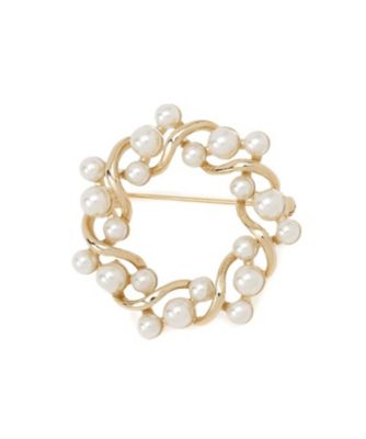 ＜Reflect (Women)＞【フォーマル／入卒】パール調×サークルデザインブローチ（２００２６００１４５）