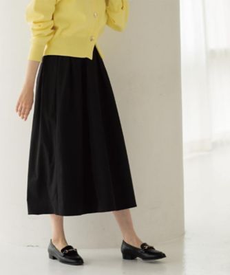 ＜OPAQUE.CLIP (Women)＞シャンブレータフタタックフレアスカート【洗濯機ＯＫ】（２００２６００２１９）