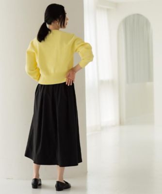 シャンブレータフタタックフレアスカート【洗濯機OK