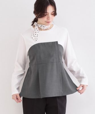 ビスチェドッキングカットソー【洗濯機OK】（2002600221