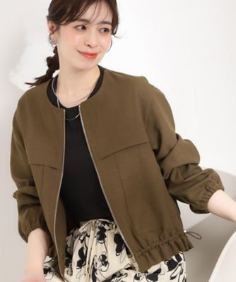 ＜SHOO LA RUE (Women)＞ドロストノーカラーブルゾン（２００２６００４２５）