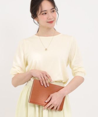 ＜SHOO LA RUE (Women)＞【洗濯機可／Ｓ－ＬＬ】華やかレース５分袖ニット（２００２６００４３１）