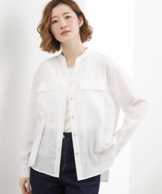 貴島明日香さん着用】お仕事も普段も。今どきワークシャツブラウス