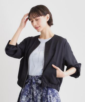 23区L 洗えるシアーブルゾン 23区｜【洗える】ライトシアーニット ブルゾン | Rakuten Fashion(楽天