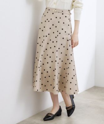 ＜GROVE (Women)＞【貴島明日香さん着用・洗える】ランダムドットマーメイドスカート（２００２６００６７８）