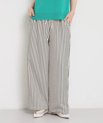 ＜THE SHOP TK (Women)＞ドビーストライプイージーパンツ（２００２６００６８４）