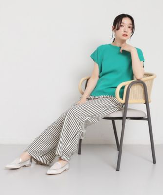 undercover 25ss シルク和紙ドビーストライプ クロップドパンツ QUARTZ ／ 側章コンビ ストライプパンツ（PRCWLM0505