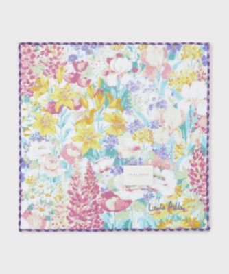 ＜LAURA ASHLEY＞エヴァリンガムメドウ柄プリントタオルハンカチ（２００２６００７３９）