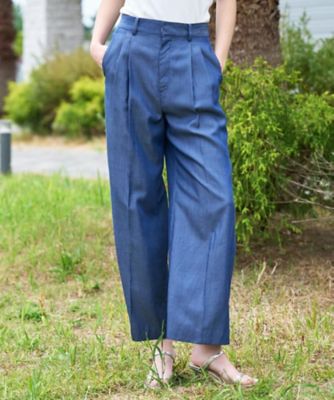 otonaMUSE5月号掲載】レーヨンデニムワイドパンツ