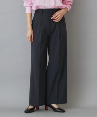 ウォッシャブルタックワイドパンツ（2002600757