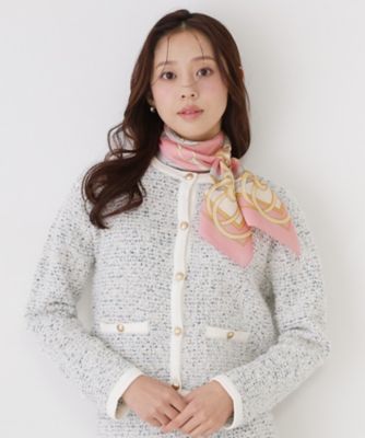 ベルト柄／チェーン柄／イタリア製】スカーフ（2002600796