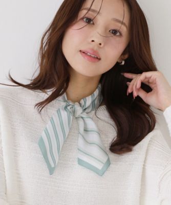 ストライプ柄／イタリア製】スカーフ（2002600798） | COUP