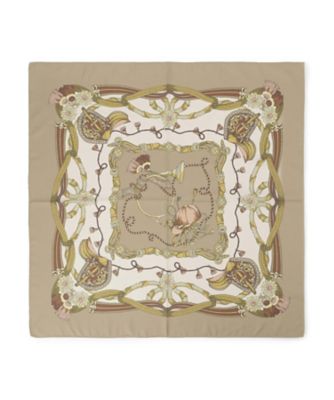 馬具柄スカーフ／クラシカルなプリントスカーフ（2002600799