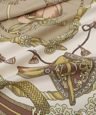 Shu　プロフご一読ください ⭐︎HERMES 馬具プリント スカーフ HERMES（エルメス） シルクスカーフ ツイリー 折畳み式幌の馬車