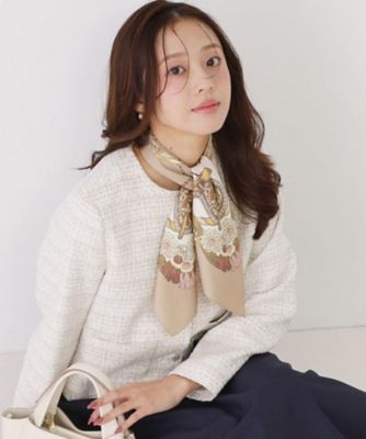 Shu　プロフご一読ください ⭐︎HERMES 馬具プリント スカーフ HERMES（エルメス） シルクスカーフ ツイリー 森のささやき 063005S 01