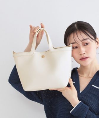 2WAY巾着付シュリンクミドルトート（2002600862