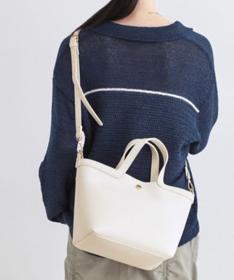 2WAY巾着付シュリンクミドルトート（2002600862