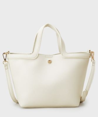 2WAY巾着付シュリンクミドルトート（2002600862