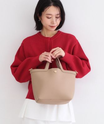 2WAY巾着付シュリンクミドルトート（2002600862