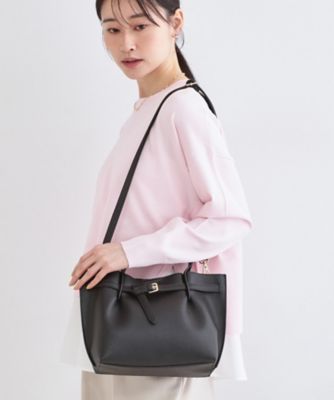 ベルトデザイン軽量シュリンク合成皮革ミドル（2002600875