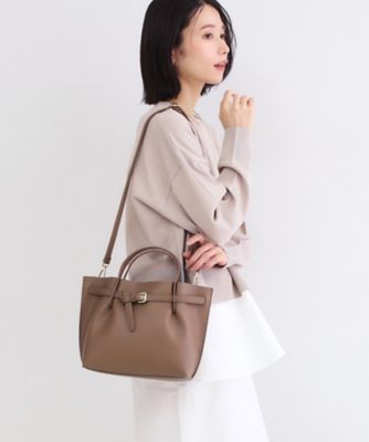 ベルトデザイン軽量シュリンク合成皮革ミドル（2002600875