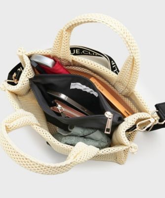 メッシュスクエアミドルトートバッグ【2WAY