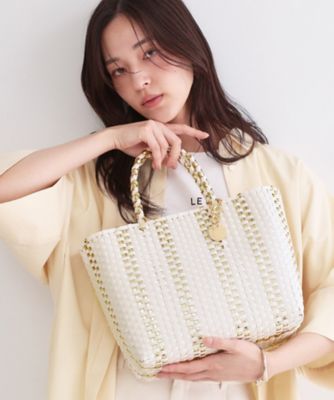 ＜OPAQUE.CLIP (Women)＞バイカラーミドルメルカドバッグ（２００２６００８９８）