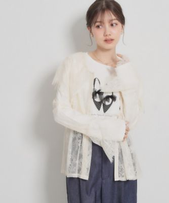 スカラップレースブラウス（2002601010） | COUTURE BROOCH