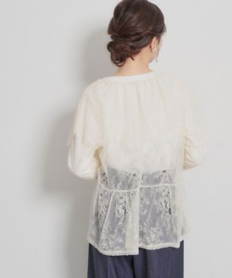 スカラップレースブラウス（2002601010） | COUTURE BROOCH