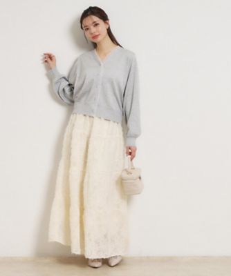 cygne ドッキングガーデ デニムドッキングネップニットカーディガン | AND ON JIONE STORE