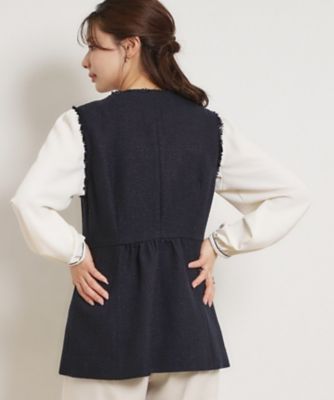 カルゼスラブツイードジレ（2002601022） | COUTURE BROOCH