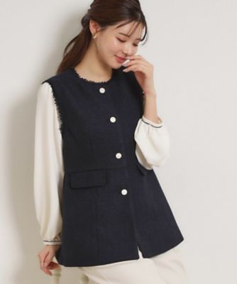 カルゼスラブツイードジレ（2002601022） | COUTURE BROOCH