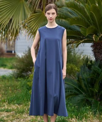 ＜DRESSTERIOR (Women)＞【接触冷感／抗菌防臭／消臭／ウォッシャブル】アイスクリアコットン　フレンチスリーブワンピース（２００２６０１０３１）