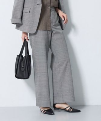 洗える／UVケア／SETUP可能】サッカー素材ストレートパンツ