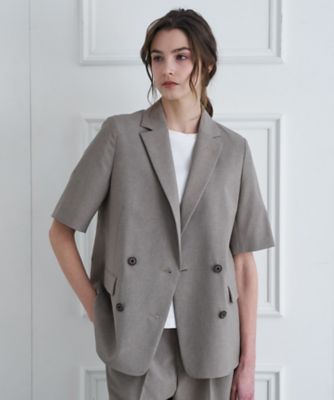 ウォッシャブルハーフスリーブダブルジャケット（2002601045