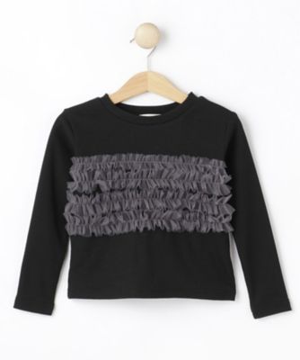 ＜SHOO･LA･RUE (Baby&Kids)＞【１１０－１５０ｃｍ】チュールビスチェ風リブトップス（２００２６０１２３４）