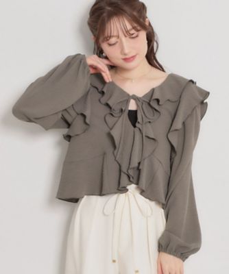 ラッフルショートブラウス（2002601263） | COUTURE BROOCH