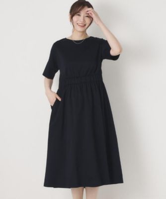 洗える】艶ジャージ 美シルエットワンピース（2002601396