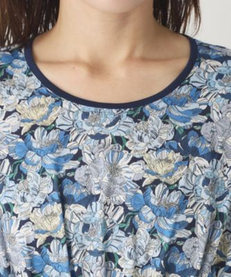 リバティプリント／ジャージ素材】華やぐプリントワンピース