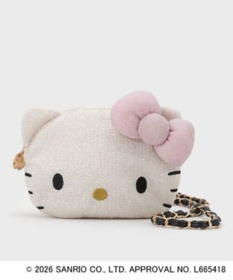 ◇【ハローキティ】フェイス型2WAYキラふわミニショルダーバッグ