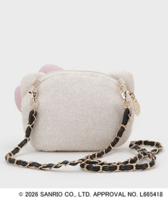 ◇【ハローキティ】フェイス型2WAYキラふわミニショルダーバッグ
