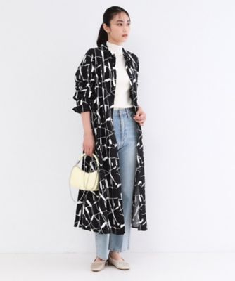 ＜OPAQUE.CLIP (Women)＞ジオメトリックプリントシャツワンピース（２００２６０１５６３）