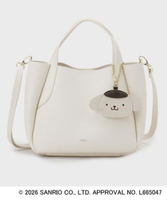 ＜index (Women)＞◆【ポムポムプリン】２ＷＡＹ軽量合成皮革ミドルバッグ（２００２６０１６６０）