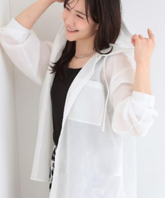 ＜SHOO LA RUE (Women)＞【さらり快適／洗濯機可／Ｓ－ＬＬ】紫外線対策にも　ライトな着心地　シャツパーカ（２００２６０１６７０）