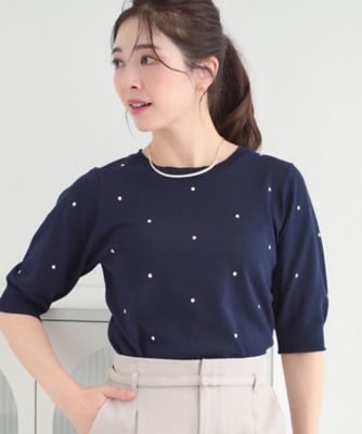二の腕カバーが嬉しい！ シャルレきれい見え５分袖カットソー LLサイズ 二の腕カバーが嬉しい！ シャルレきれい見え5分袖カットソー Mサイズ