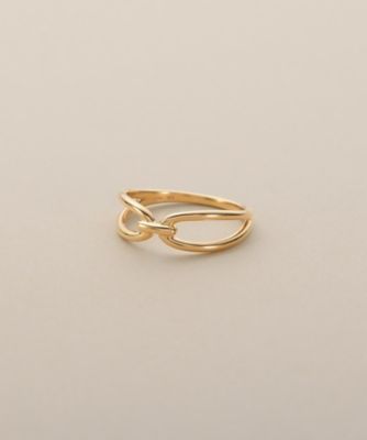 ＜COCOSHNIK (Women)＞Ｋ１０フォークドブリッジ　リング（２００２６０１６９８）