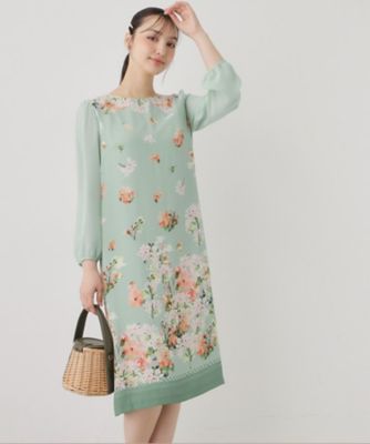 ＜SUNAUNA (Women)＞【ｃｏ　ｃｒｅａｔｉｏｎ　ａｎｄ　ｙｏｕｒｓ／ＳＳ～Ｌ】多色花柄プリントワンピース（２００２６０１７８３）