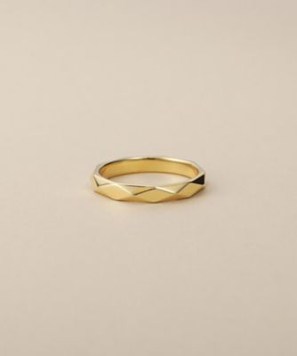 ＜COCOSHNIK (Women)＞Ｋ１０ダイヤパターン　リング（２００２６０１８５０）