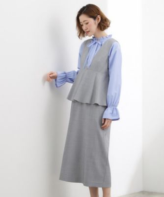 ＜GROVE (Women)＞【体型カバー】ペプラムドッキングジャンドレ（２００２６０１８８３）