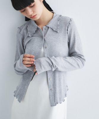 新品CODE A edge-fit ribbed cardigan コードエー edge－fit ribbed cardigan